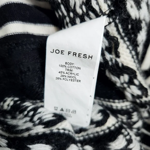 Striped Cotton Long Sleeve Sweater | Joe Fresh | Large - Picture 7 of 10